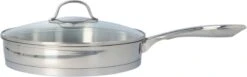 4goodz Dubbelwandige RVS Hapjespan Met Deksel 28 Cm - Zilver -Greenpan Winkel 1200x374