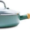 GreenPan Mayflower Hapjespan Met Deksel - Ø 24 Cm - Keramisch - Inductie