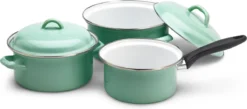 Lite-Body Magus Pannenset 4-delig - Emaille - Olijf Groen - Inductie 6 Lite-Body Magus Pannenset 4-delig - Emaille - Olijf Groen - Inductie -Greenpan Winkel 1200x528