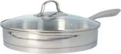 4goodz Dubbelwandige RVS Hapjespan Met Deksel 28 Cm - Zilver -Greenpan Winkel 1200x536