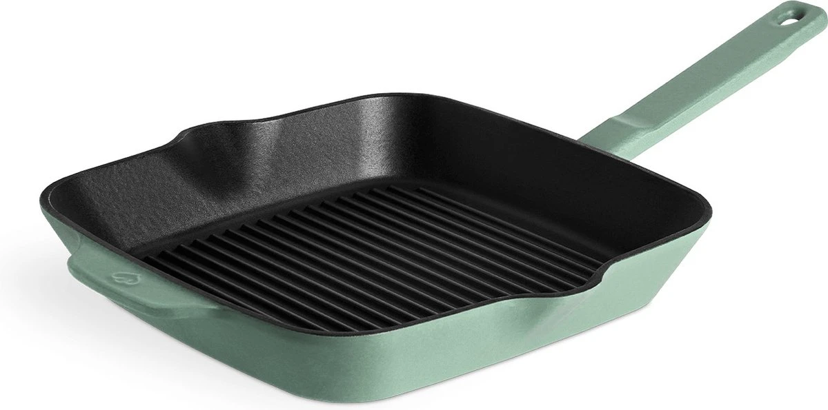 Springlane Gietijzeren Grillpan Mint, 26 Cm 1 Springlane Gietijzeren Grillpan Mint, 26 Cm