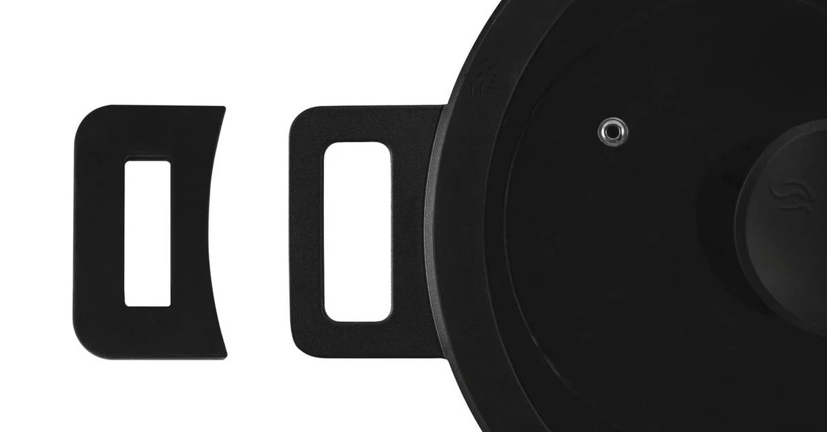 The White Series - Keramische Pannenset Met Glazen Deksels - Inclusief Set Vershoudbakjes - Zwart 2 The White Series - Keramische Pannenset Met Glazen Deksels - Inclusief Set Vershoudbakjes - Zwart - Afbeelding 2