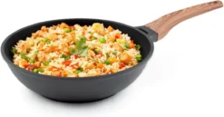 Rosmarino Black Line - Wokpan - Ø30cm - 100% PFAS & PFOA Vrij - Gegoten Aluminium - Non-stick Minerale Coating - Ergonomische Handgreep - Geschikt Voor Alle Warmtebronnen & Vaatwasser -Greenpan Winkel 1200x628