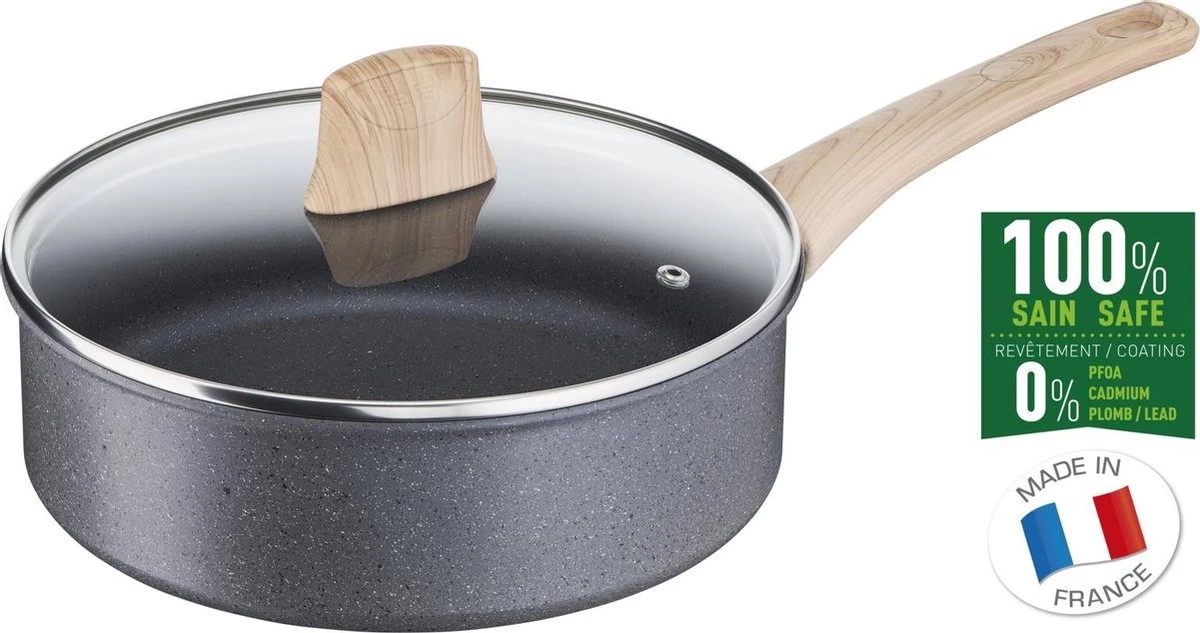 Tefal Natural Force Hapjespan - Ø 24 Cm + Deksel 4 Tefal Natural Force Hapjespan - Ø 24 Cm + Deksel - Afbeelding 4