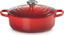 Le Creuset - Gietijzeren - Lage Braadpan - 24cm - Kersenrood -Greenpan Winkel 1200x653 2