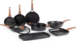 Rosmarino Black Line - Wokpan - Ø30cm - 100% PFAS & PFOA Vrij - Gegoten Aluminium - Non-stick Minerale Coating - Ergonomische Handgreep - Geschikt Voor Alle Warmtebronnen & Vaatwasser -Greenpan Winkel 1200x654