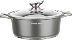 Swiss Pro+ | Set 14 Delige Pannenset | Inductie - Pannensets - Glazen Deksel - Met Afneembare Handgreep - Marmeren Interieur -PFAS-vrij | Grey / Silver 19 Swiss Pro+ | Set 14 Delige Pannenset | Inductie - Pannensets - Glazen Deksel - Met Afneembare Handgreep - Marmeren Interieur -PFAS-vrij | Grey / Silver -Greenpan Winkel 1200x675 20