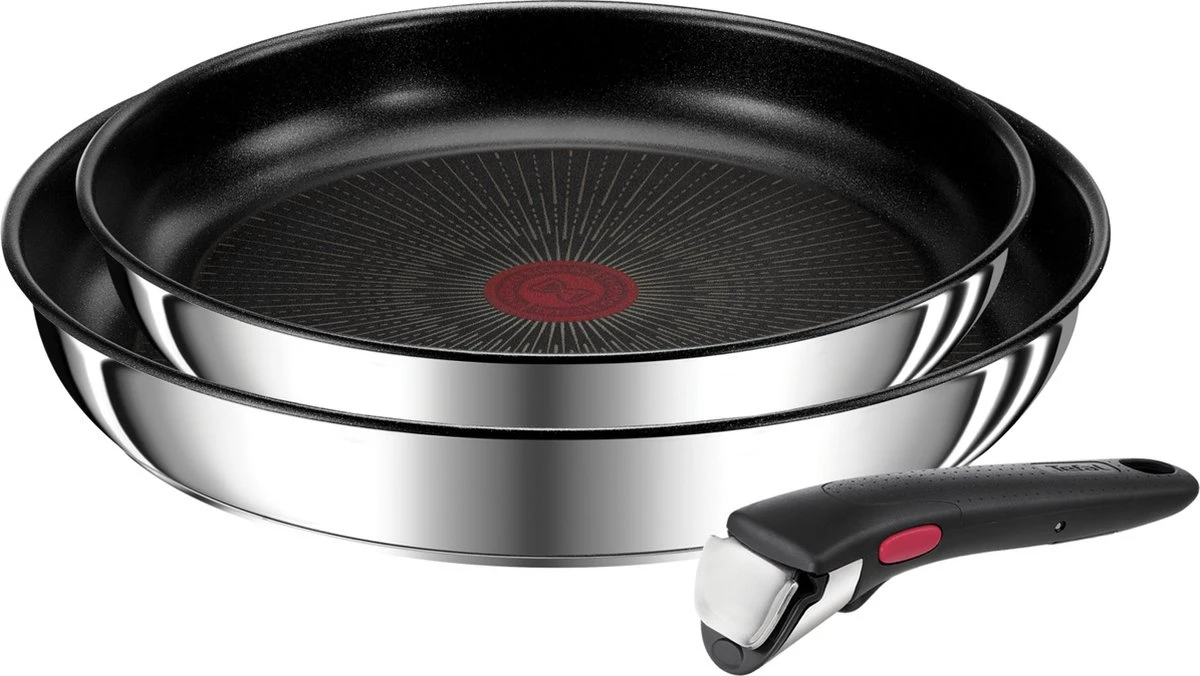 Tefal Ingenio Preference - Pannenset - Koekenpannen Ø24 + Ø28 Cm + Handgreep 1 Tefal Ingenio Preference - Pannenset - Koekenpannen Ø24 + Ø28 Cm + Handgreep