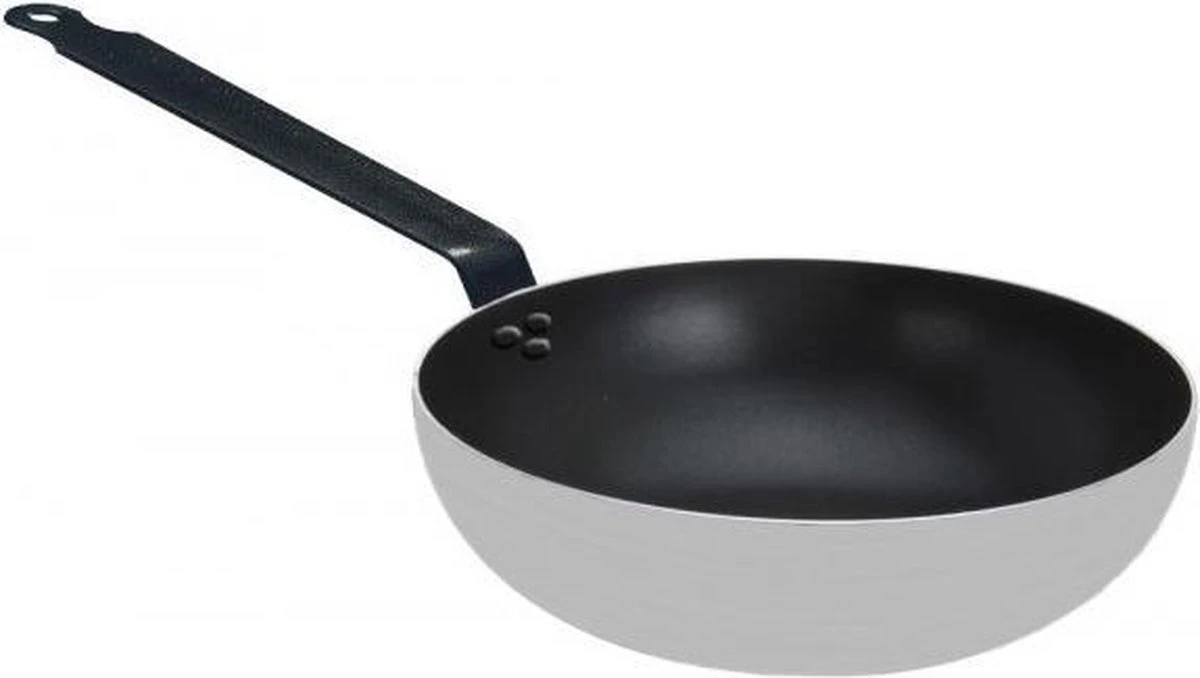 Hendi Wokpan Inductie - Professionele Wokpan 32cm - Aluminium - Marble Anti-Aanbaklaag - Geschikt Voor Alle Warmtebronnen Tot 260°C - Ø32x(H)7,5cm - Bodem: Ø21cm 3 Hendi Wokpan Inductie - Professionele Wokpan 32cm - Aluminium - Marble Anti-Aanbaklaag - Geschikt Voor Alle Warmtebronnen Tot 260°C - Ø32x(H)7,5cm - Bodem: Ø21cm - Afbeelding 3