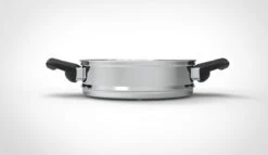 Royal Swiss Snelkookpan / Couscous Pan - 2 In 1 - 10 Liter - Ø 26 Cm - RVS - Inductie - Automatische Sluiting -Greenpan Winkel 1200x693 3