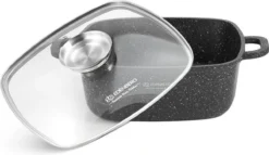 Edënbërg Stonetec Line - 8-delige Luxe Pannenset Van Gesmeed Aluminium - Zwart -Greenpan Winkel 1200x694