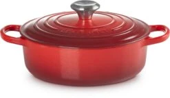 Le Creuset - Gietijzeren - Lage Braadpan - 24cm - Kersenrood -Greenpan Winkel 1200x695 4