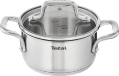 Tefal Virtuoso Pannenset 5 Delig - Hoge Kookpan Ø 22 Cm + Steelpan Ø 16 Cm + Kookpannen Ø 18/20/24 Cm -Greenpan Winkel 1200x770 1