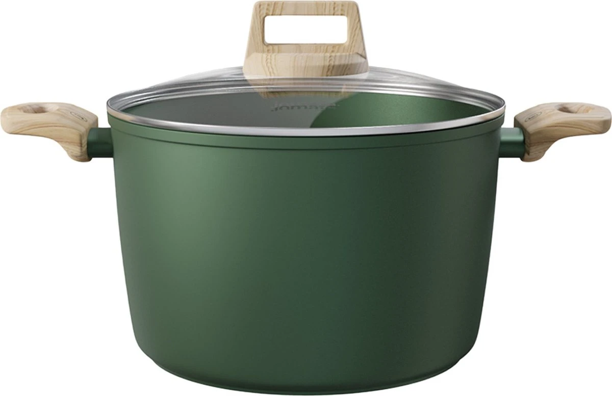 Forest, Soeppan Met Deksel – Ø 24 Cm – 100% Gerecycled Aluminium – Geschikt Voor Alle Warmtebronnen - Duurzame Pan – Stamppotpan – Sudderpan – PFOA Vrij - 8.6 L 1 Forest, Soeppan Met Deksel – Ø 24 Cm – 100% Gerecycled Aluminium – Geschikt Voor Alle Warmtebronnen - Duurzame Pan – Stamppotpan – Sudderpan – PFOA Vrij - 8.6 L
