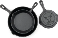 Gietijzeren Pannenset - Cast Iron Skillets - BBQ Skilletset -Greenpan Winkel 1200x786
