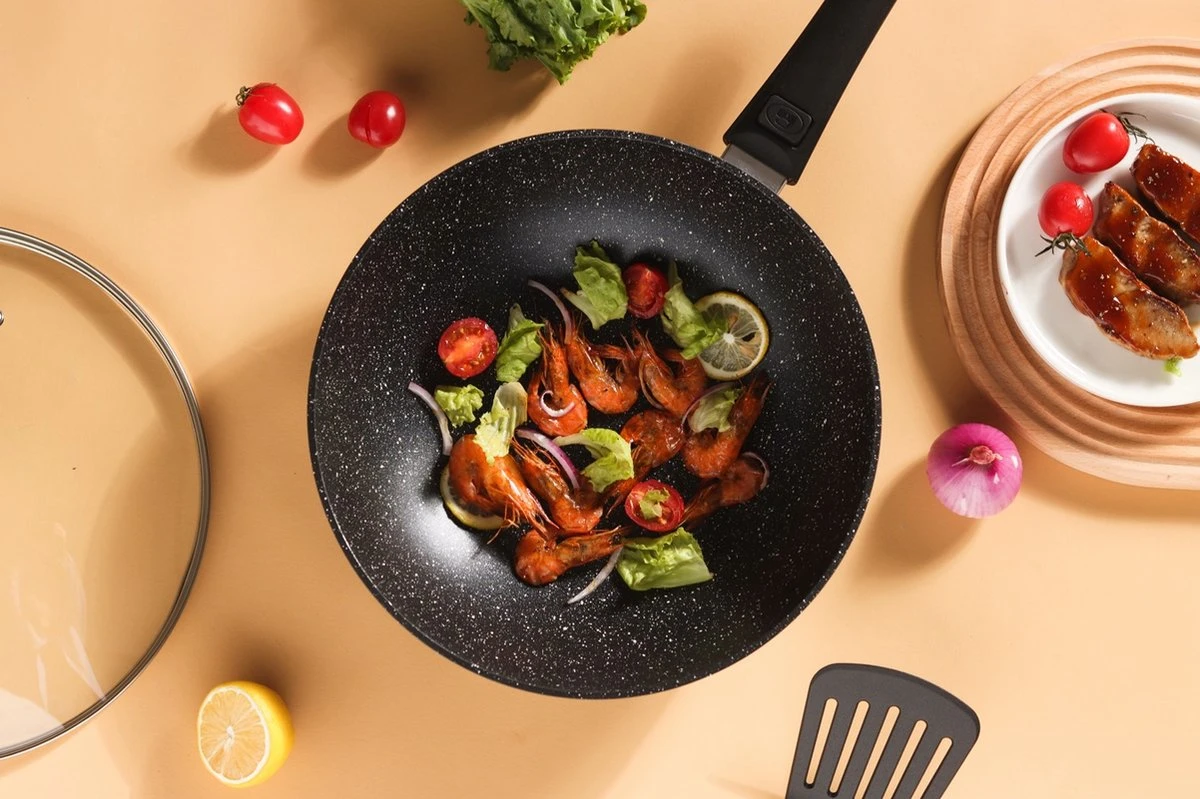 Royal Swiss® - 33-delige Pannenset Inductie - Pannensets - Afneembare Handgreep - Glazen Deksel - Geschikt Voor Oven - PFAS-vrij 2 Royal Swiss® - 33-delige Pannenset Inductie - Pannensets - Afneembare Handgreep - Glazen Deksel - Geschikt Voor Oven - PFAS-vrij - Afbeelding 2