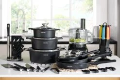 Swiss Pro+ - SWP41D22 - Pannenset 41 Delig - Foodprocessor - Messenblok 8 Delig - Kookgerei Set Met Houder 7 Delig - Starters Pakket - 2022 Serie - Limited Edition -uitzet 17 Swiss Pro+ - SWP41D22 - Pannenset 41 Delig - Foodprocessor - Messenblok 8 Delig - Kookgerei Set Met Houder 7 Delig - Starters Pakket - 2022 Serie - Limited Edition -uitzet -Greenpan Winkel 1200x799 98