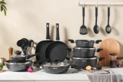 Royal Swiss® - 33-delige Pannenset Inductie - Pannensets - Afneembare Handgreep - Glazen Deksel - Geschikt Voor Oven - PFAS-vrij 5 Royal Swiss® - 33-delige Pannenset Inductie - Pannensets - Afneembare Handgreep - Glazen Deksel - Geschikt Voor Oven - PFAS-vrij -Greenpan Winkel 1200x800 21