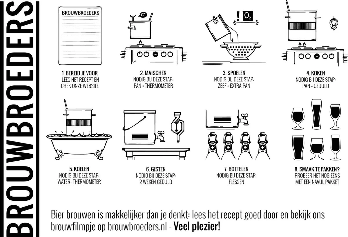 Kookpan | ø 24 Cm 8L | Brouwpan | Soeppan | Zelf Bier Brouwen 3 Kookpan | ø 24 Cm 8L | Brouwpan | Soeppan | Zelf Bier Brouwen - Afbeelding 3
