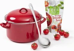 Stamppot / Soeppan, ø24cm, Rood Emaille, Voccelli 5 Stamppot / Soeppan, ø24cm, Rood Emaille, Voccelli -Greenpan Winkel 1200x836 5