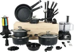 Swiss Pro+ - SWP41D22 - Pannenset 41 Delig - Foodprocessor - Messenblok 8 Delig - Kookgerei Set Met Houder 7 Delig - Starters Pakket - 2022 Serie - Limited Edition -uitzet 13 Swiss Pro+ - SWP41D22 - Pannenset 41 Delig - Foodprocessor - Messenblok 8 Delig - Kookgerei Set Met Houder 7 Delig - Starters Pakket - 2022 Serie - Limited Edition -uitzet -Greenpan Winkel 1200x839 4