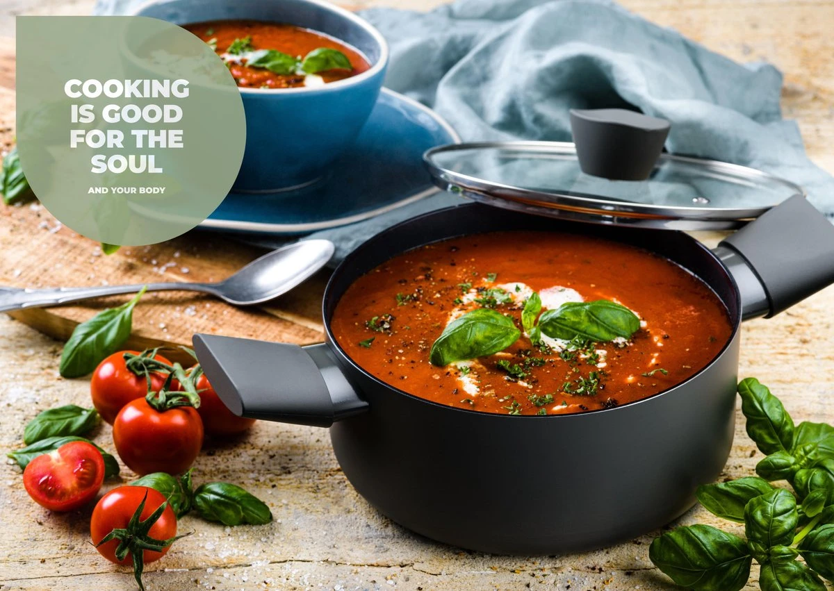 ISENVI Avon Keramische Kookpan 20 CM - Ergo Greep 4 ISENVI Avon Keramische Kookpan 20 CM - Ergo Greep - Afbeelding 4