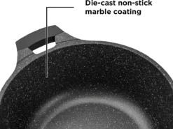 Herenthal Royal HT-CBS1010M - Pannenset - 10 Delig - Marmeren Coating - Met Glazen Deksels - Inductie - Brons Koper -Greenpan Winkel 1200x901