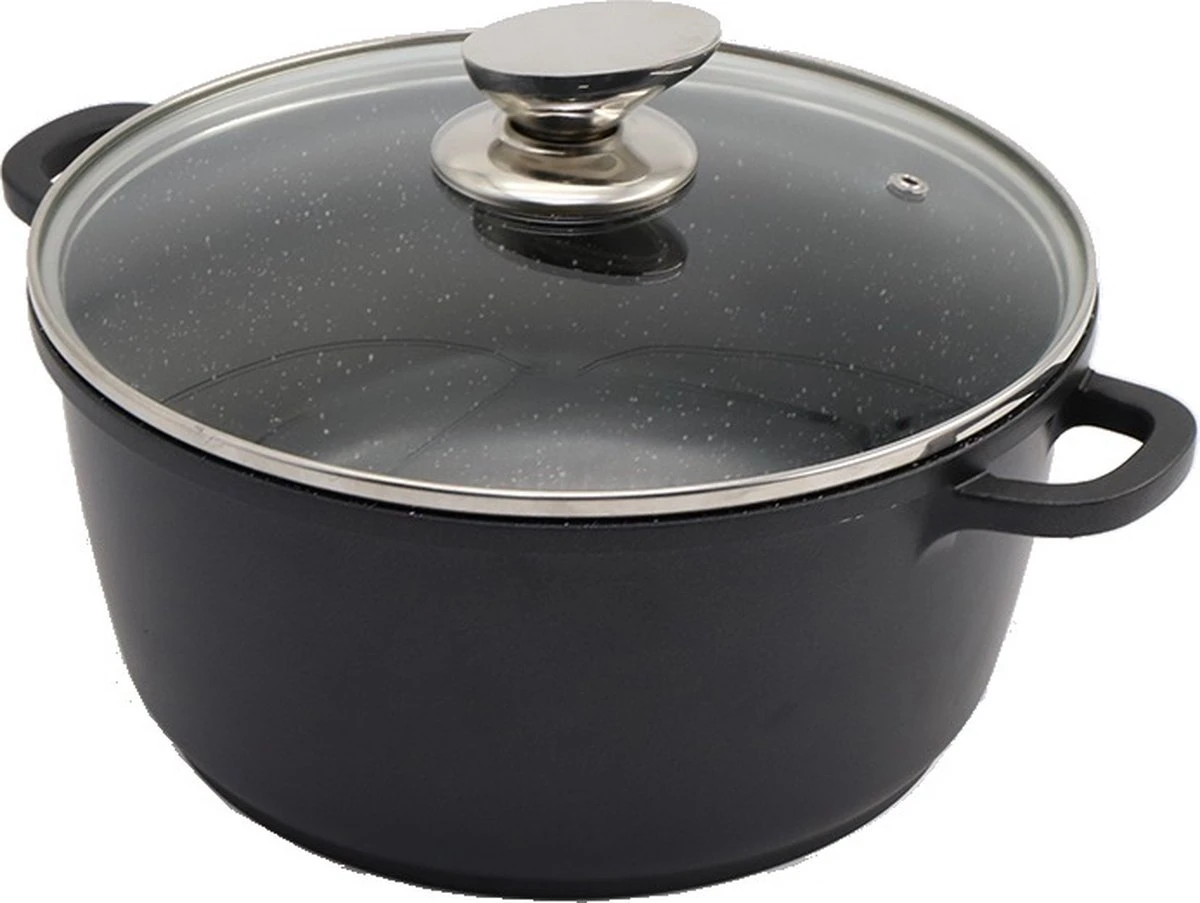 Cheffinger 28cm Kookpot / Braadpan - CF-DC28 6 Cheffinger 28cm Kookpot / Braadpan - CF-DC28 - Afbeelding 6