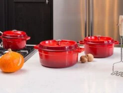 Sola Braadpan Gietijzer - Ø 20 Cm - Oranje/Rood - Gietijzer - Extra Zware Bodem -Greenpan Winkel 1200x905 6