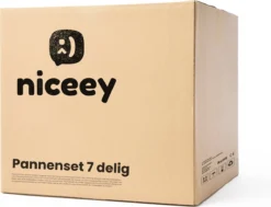 Niceey Pannenset - Voor Alle Warmtebronnen - Pannenset Inductie - Pannensets - 7 Delig -Greenpan Winkel 1200x919