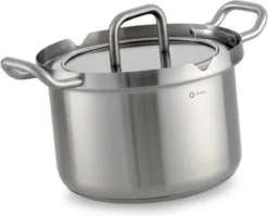 BK-Q-Linair Master Glas Kookpan 18 Cm - RVS - Glazen Deksel - Veilig Afgietsysteem - Inductie -Greenpan Winkel 1200x967