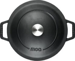 MOA Gietijzeren Braadpan - Inhoud 5,7 Liter - 26CM - Rond - Alle Warmtebronnen - Ook Voor Inductie - Gewicht 5,8 Kg - Zwart - C26B -Greenpan Winkel 1200x974 2