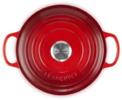 Le Creuset - Gietijzeren - Lage Braadpan - 24cm - Kersenrood -Greenpan Winkel 1200x988 1