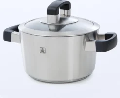 BK Conical Cool Glas Pannenset - 4-delig - RVS - Glazen Deksel - Inductie -Greenpan Winkel 1200x988