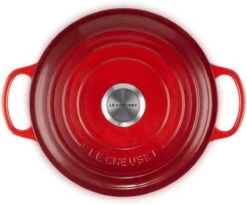 Le Creuset - Gietijzeren - Lage Braadpan - 24cm - Kersenrood -Greenpan Winkel 1200x998 1
