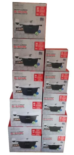 Royalty Line - Marble Soep/braadpan - Met Glazen Deksel Zwart - 20 CM. RL-BS20ML -Greenpan Winkel 579x1200