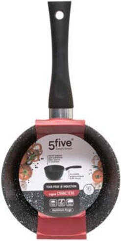 5Five - Steelpan/sauspan - Alle Kookplaten Geschikt - Zwart - D16 Cm -Greenpan Winkel 604x1200