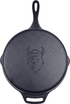 Valhal Outdoor Skillet / Koekenpan Met Steel - Gietijzer, Diameter 30cm - VH30 -Greenpan Winkel 814x1200