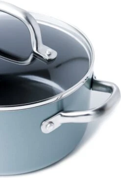 GreenPan Mayflower Pannenset - 5-delig + 5 Accessoires - Lichtblauw - Inductie - PFAS-vrij -Greenpan Winkel 817x1200