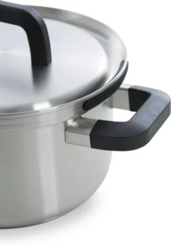 BK Flow Cool Pannenset - 4-delig – RVS Deksels - Veilig Afgietsysteem - Geschikt Voor Alle Warmtebronnen -Greenpan Winkel 838x1200